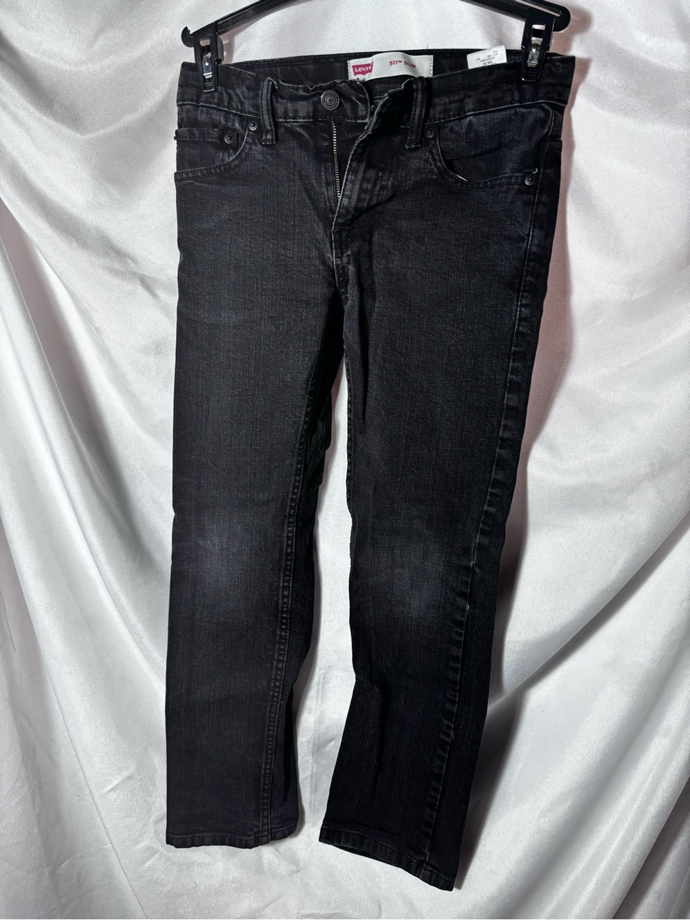 Levi's Black Kids Slim Straight Jeans‎